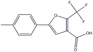 2-(Trifluoromethyl)-5-p-tolylfuran-3-carboxylic acid Structure