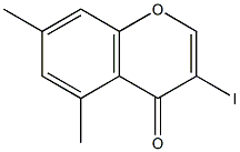 3-iodo-5,7-dimethyl-4H-chromen-4-one Struktur
