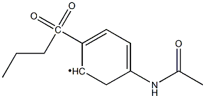 5-Acetamido-2-(1-oxo-butyryl)phenyl Struktur