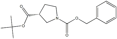 (R)-3-Boc-1-Cbz-pyrrolidine Structure