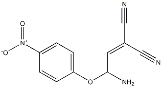 2-(l-amino-2-(4-nitrophenoxy)ethylidene)malononitrile Structure