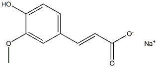 Sodium ferulic acid Struktur