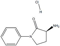 (S)-3-amino-1-phenylpyrrolidin-2-one hydrochloride Struktur