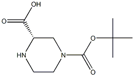 (S)-4-BOC-PIPERAZINE-2-CARBOXYLIC ACID Structure