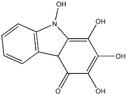 1,2,3,9-TERAHYDROXY-4-OXOCARBAZOLE Struktur