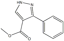 3-PHENYL-1H-PYRAZOLE-4-CARBOXYLIC ACID METHYL ESTER Structure