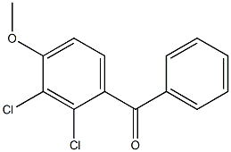 (2,3-DICHLORO-4-METHOXY-PHENYL)-PHENYL-METHANONE Struktur
