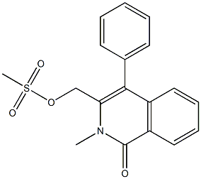 (2-METHYL-1-OXO-4-PHENYL-1,2-DIHYDROISOQUINOLIN-3-YL)METHYL METHANESULFONATE