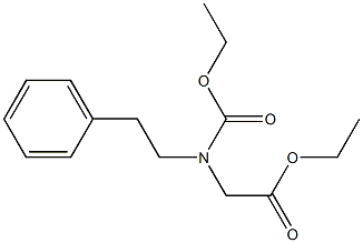 (BENZYL-ETHOXYCARBONYLMETHYL-AMINO)-ACETIC ACID ETHYL ESTER Struktur