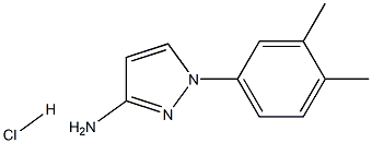 1-(3,4-DIMETHYLPHENYL)-1H-PYRAZOL-3-AMINE HYDROCHLORIDE,,结构式