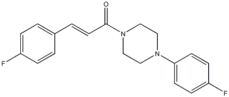 1-(4-FLUOROPHENYL)-4-[(2E)-3-(4-FLUOROPHENYL)PROP-2-ENOYL]PIPERAZINE