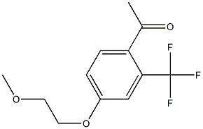 1-[4-(2-METHOXY-ETHOXY)-2-TRIFLUOROMETHYL-PHENYL]-ETHANONE Structure