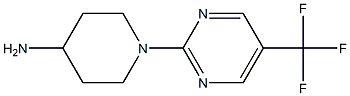 1-[5-(TRIFLUOROMETHYL)PYRIMIDIN-2-YL]PIPERIDIN-4-AMINE Structure
