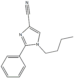 1-BUTYL-2-PHENYL-1H-IMIDAZOLE-4-CARBONITRILE Structure