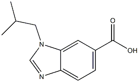 1-ISOBUTYL-1H-BENZIMIDAZOLE-6-CARBOXYLIC ACID,,结构式