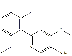 2-(2,6-DIETHYLPHENYL)-4-METHOXYPYRIMIDIN-5-AMINE 结构式