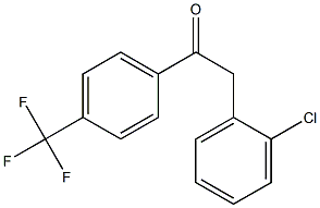 2-(2-CHLOROPHENYL)-1-[4-(TRIFLUOROMETHYL)PHENYL]ETHANONE Structure