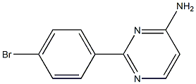 2-(4-BROMOPHENYL)-4-AMINOPYRIMIDINE Structure