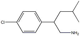 2-(4-CHLOROPHENYL)-4-METHYLPENTAN-1-AMINE Structure