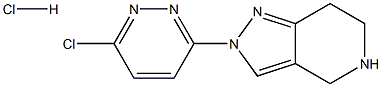 2-(6-CHLOROOPYRIDAZIN-3-YL)-4,5,6,7-TETRAHYDRO-2H-PYRAZOLO[4,3-C]PYRIDINE HYDROCHLORIDE Structure