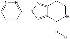 2-(PYRIDAZIN-3-YL)-4,5,6,7-TETRAHYDRO-2H-PYRAZOLO[4,3-C]PYRIDINE HYDROCHLORIDE Structure
