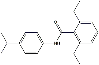 2,6-DIETHYL-N-(4-ISOPROPYLPHENYL)BENZAMIDE Structure