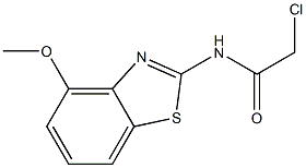 2-CHLORO-N-(4-METHOXY-1,3-BENZOTHIAZOL-2-YL)ACETAMIDE,,结构式