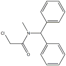 2-CHLORO-N-(DIPHENYLMETHYL)-N-METHYLACETAMIDE,,结构式