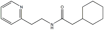 2-CYCLOHEXYL-N-(2-PYRIDIN-2-YLETHYL)ACETAMIDE Structure