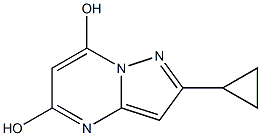 2-CYCLOPROPYLPYRAZOLO[1,5-A]PYRIMIDINE-5,7-DIOL Structure