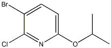 3-BROMO-2-CHLORO-6-ISOPROPOXYPYRIDINE Structure