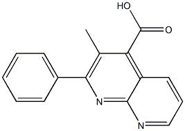 3-METHYL-2-PHENYL-1,8-NAPHTHYRIDINE-4-CARBOXYLIC ACID Structure