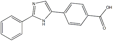 4-(2-PHENYL-1H-IMIDAZOL-5-YL)BENZOIC ACID Struktur