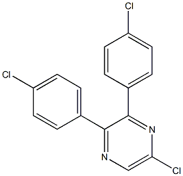 5-CHLORO-2,3-BIS(4-CHLOROPHENYL)PYRAZINE Structure