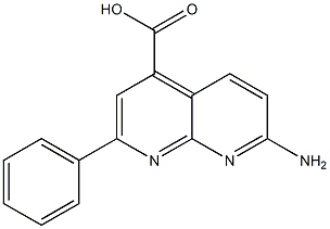 7-AMINO-2-PHENYL-1,8-NAPHTHYRIDINE-4-CARBOXYLIC ACID Structure