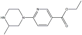 ETHYL 6-(3-METHYLPIPERAZIN-1-YL)NICOTINATE Structure