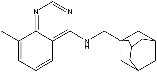 N-(ADAMANTAN-1-YLMETHYL)-8-METHYLQUINAZOLIN-4-AMINE Structure