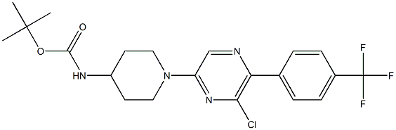 TERT-BUTYL (1-{6-CHLORO-5-[4-(TRIFLUOROMETHYL)PHENYL]PYRAZIN-2-YL}PIPERIDIN-4-YL)CARBAMATE