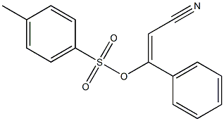 TOLUENE-4-SULFONIC ACID 2-CYANO-1-PHENYL-VINYL ESTER Structure