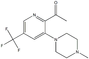 1-[3-(4-methylpiperazino)-5-(trifluoromethyl)-2-pyridinyl]-1-ethanone Structure