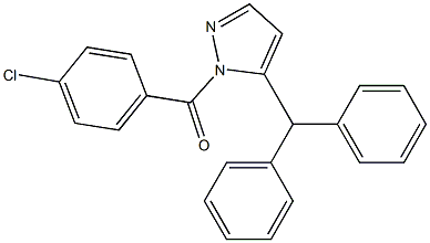 (5-benzhydryl-1H-pyrazol-1-yl)(4-chlorophenyl)methanone
