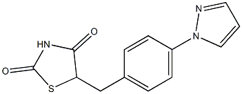 5-[4-(1H-pyrazol-1-yl)benzyl]-1,3-thiazolane-2,4-dione