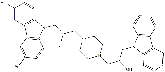1-(9H-9-carbazolyl)-3-{4-[3-(3,6-dibromo-9H-9-carbazolyl)-2-hydroxypropyl]piperazino}-2-propanol