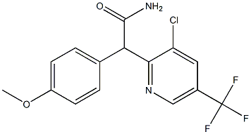 2-[3-chloro-5-(trifluoromethyl)-2-pyridinyl]-2-(4-methoxyphenyl)acetamide