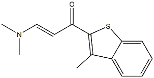 (E)-3-(dimethylamino)-1-(3-methyl-1-benzothiophen-2-yl)-2-propen-1-one Struktur