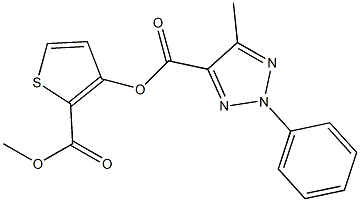 2-(methoxycarbonyl)-3-thienyl 5-methyl-2-phenyl-2H-1,2,3-triazole-4-carboxylate