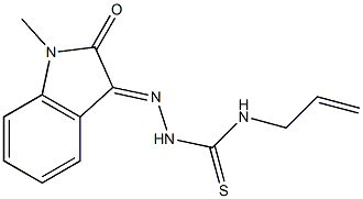 N-allyl-2-(1-methyl-2-oxo-1,2-dihydro-3H-indol-3-yliden)-1-hydrazinecarbothioamide