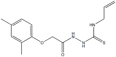 N-allyl-2-[2-(2,4-dimethylphenoxy)acetyl]-1-hydrazinecarbothioamide