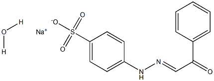 sodium 4-[2-(2-oxo-2-phenylethylidene)hydrazino]benzenesulfonate hydrate,,结构式