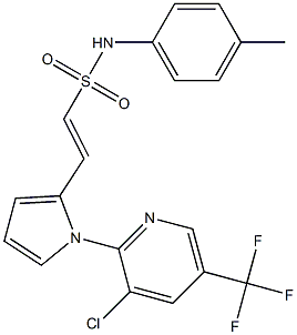 (E)-2-{1-[3-chloro-5-(trifluoromethyl)-2-pyridinyl]-1H-pyrrol-2-yl}-N-(4-methylphenyl)-1-ethenesulfonamide